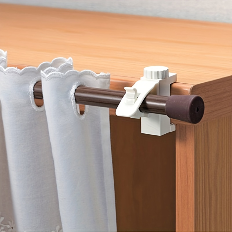 Curtain Rods - 2pcs/set Space-Saving Curtain Rod Brackets -