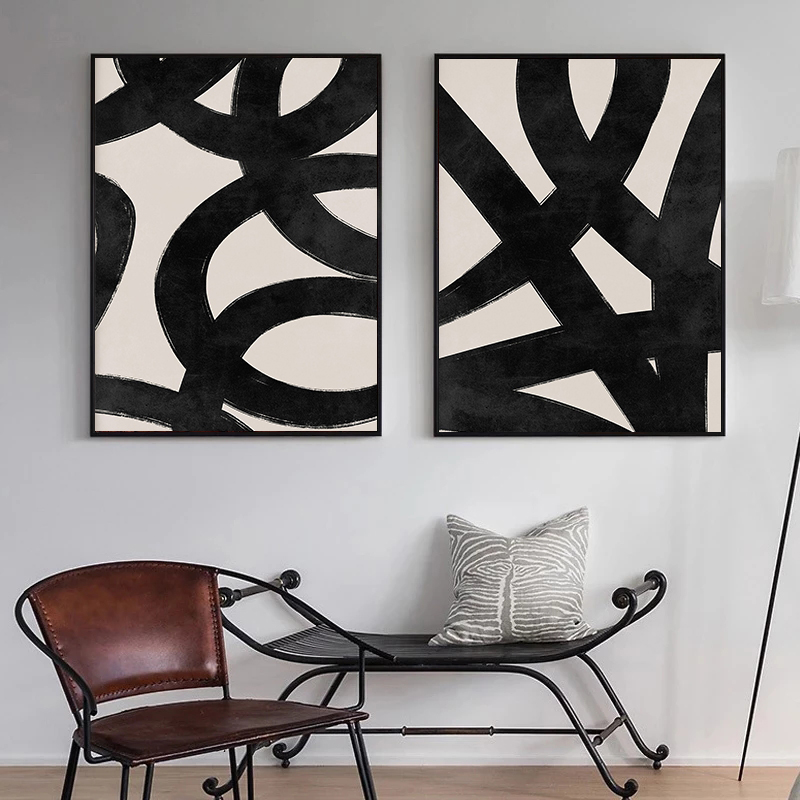 Modern Beige Black Lines Brush - огляд і ціна Paint Brush