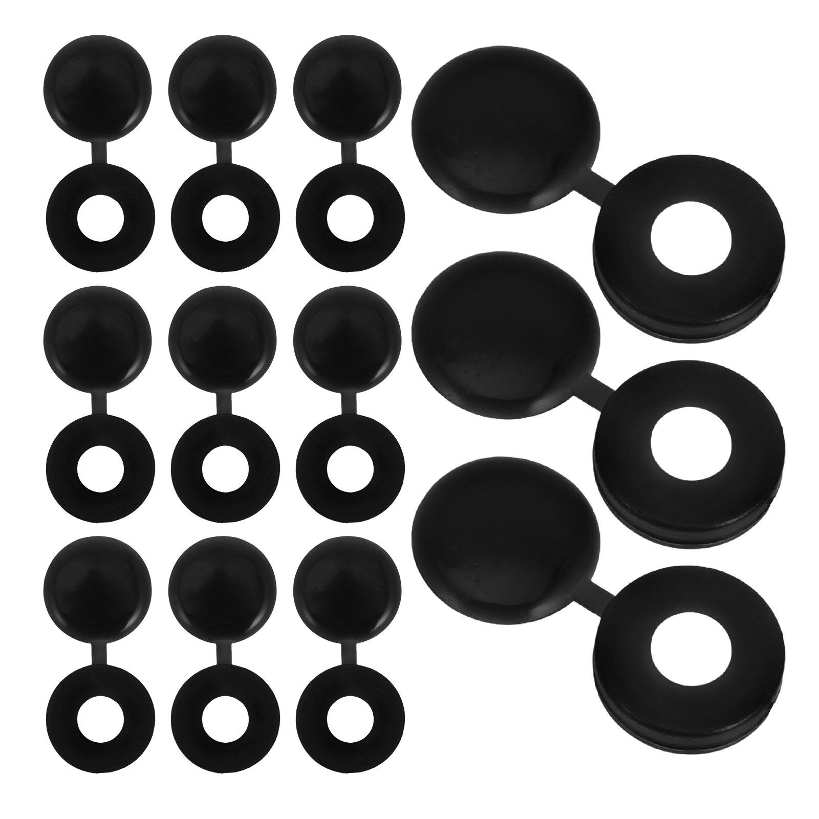 500Pcs Black Plastic Screw Cap - огляд і ціна Cabinet Hinges