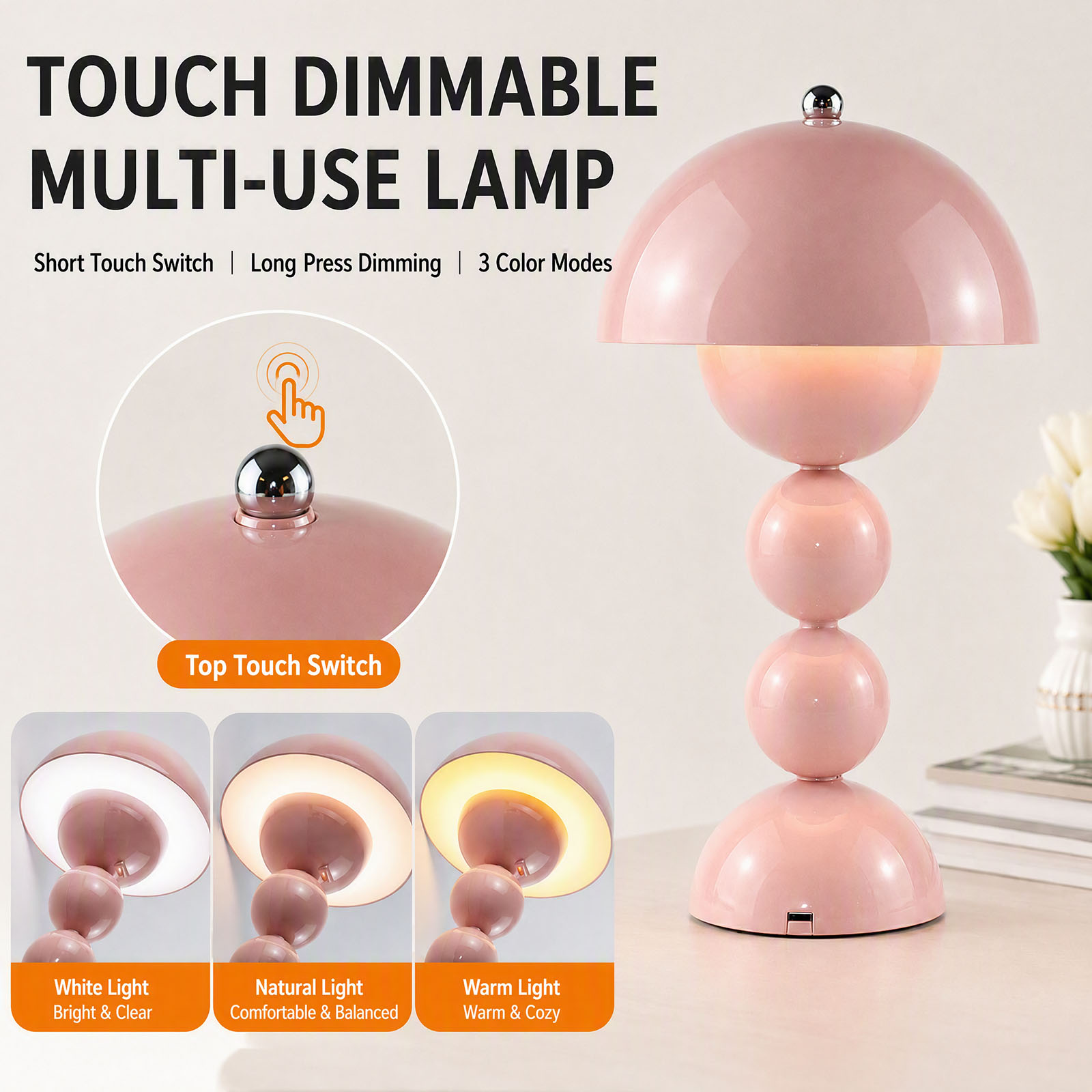 Vintage Mushroom Table Lamp US - огляд і ціна Light Switch