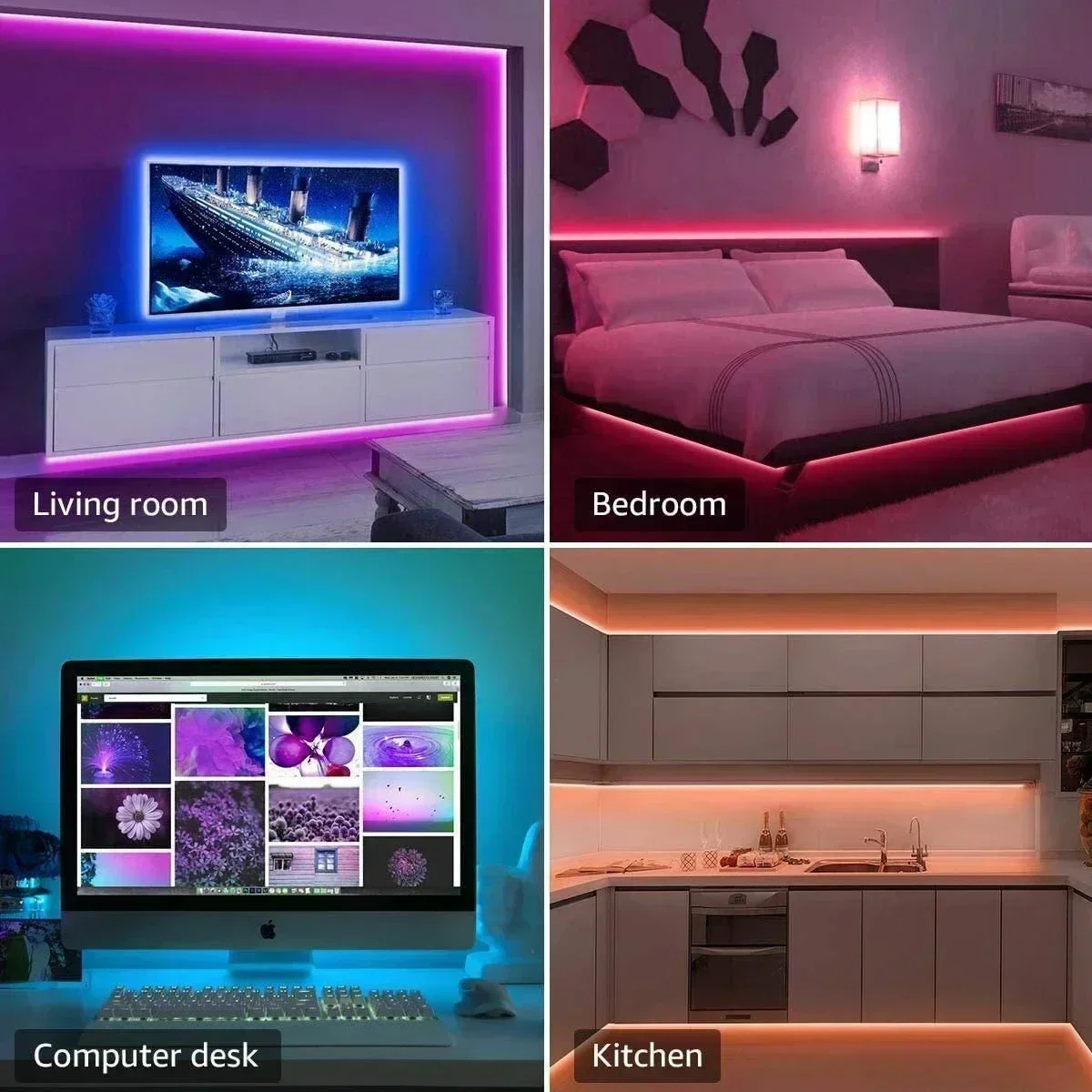 Smart RGB LED Gaming Light Str - огляд і ціна Led Strip Lights