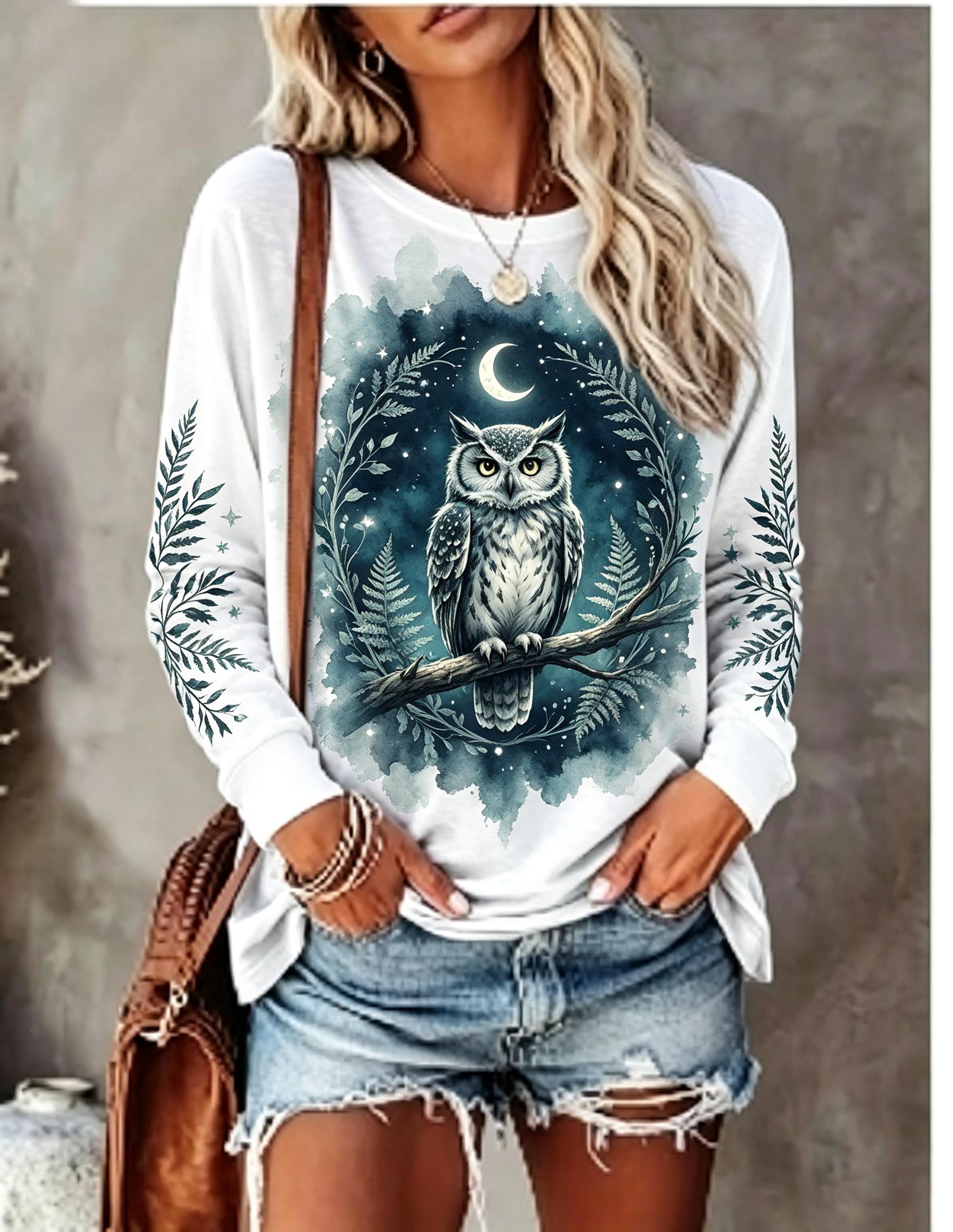 Women Long Sleeve T Shirt Howl - огляд і ціна Wallpaper